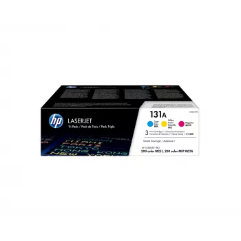 Cartuchos de tóner originales HP 131A pack de 3 cian/magenta/amarillo LaserJet