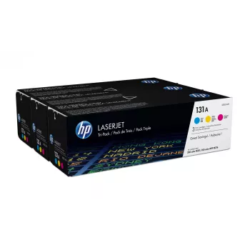 Cartuchos de tóner originales HP 131A pack de 3 cian/magenta/amarillo LaserJet