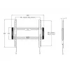 Soporte de pared Multibrackets M Universal fijo mediano negro