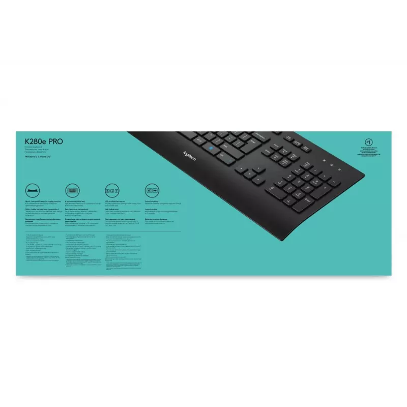 Teclado con cable LOGITECH K280e - Qwerty Us Int'l
