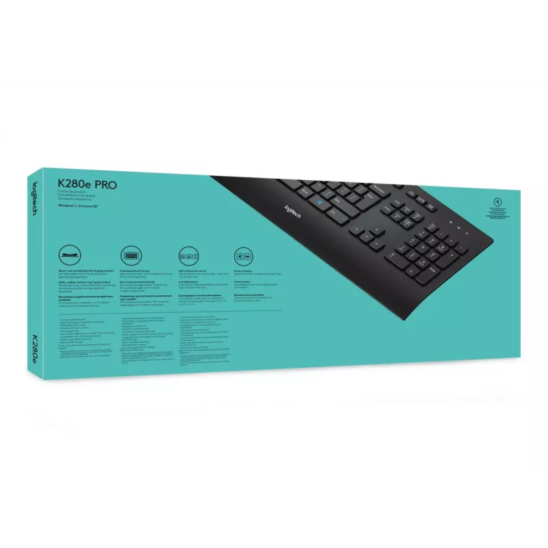 Teclado con cable LOGITECH K280e - Qwerty Us Int'l