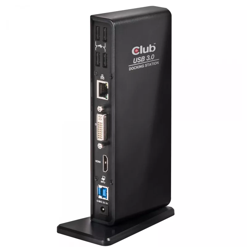 CLUB3D USB Gen1 Type A Dual Display (HDMI y DVI) DisplayLink™ Docking Station