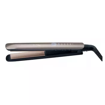 Plancha de pelo Remington S8590 — Placas de cerámica, 11 cm, 160–230 °C, 5 niveles de calor, Bronce cálido