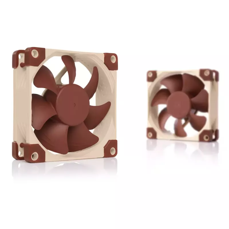 Ventilador de caja Noctua NF-A8 PWM — 80 mm, 12 V, 450–2200 rpm, 55,5 m³/h, 17,7 dB, MTBF 150.000 h