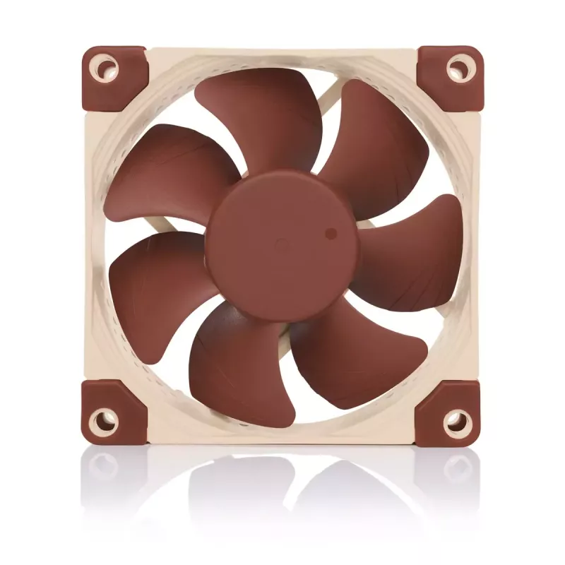Ventilador de caja Noctua NF-A8 PWM — 80 mm, 12 V, 450–2200 rpm, 55,5 m³/h, 17,7 dB, MTBF 150.000 h