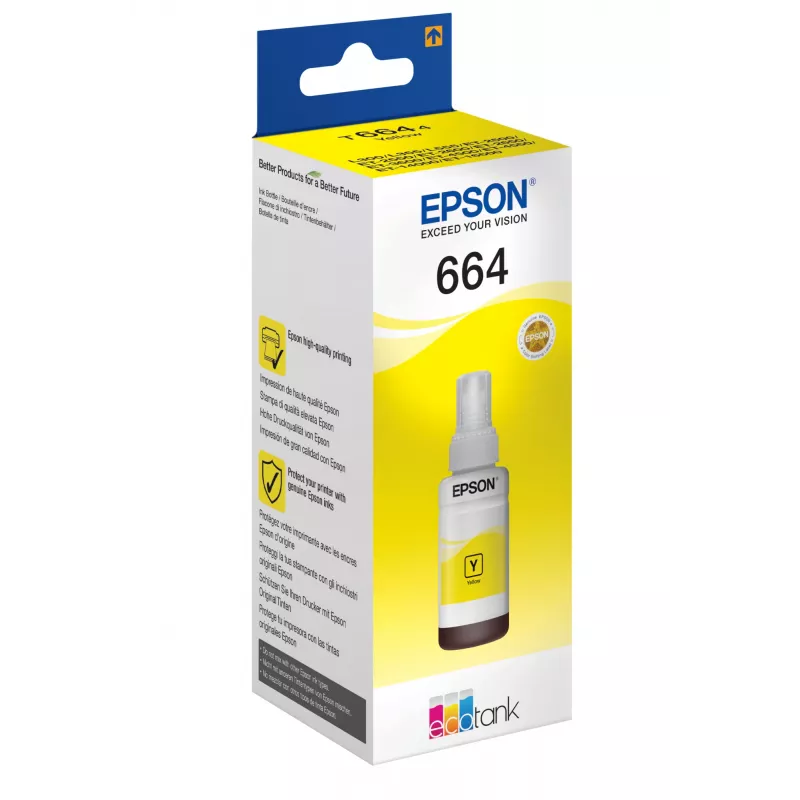 Epson 664 Ecotank Botella de tinta amarilla (70 ml)