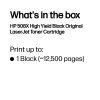 HP 508X High Yield Cartucho de tóner Original LaserJet Negro, 12.500 páginas, Negro, 1 ud.