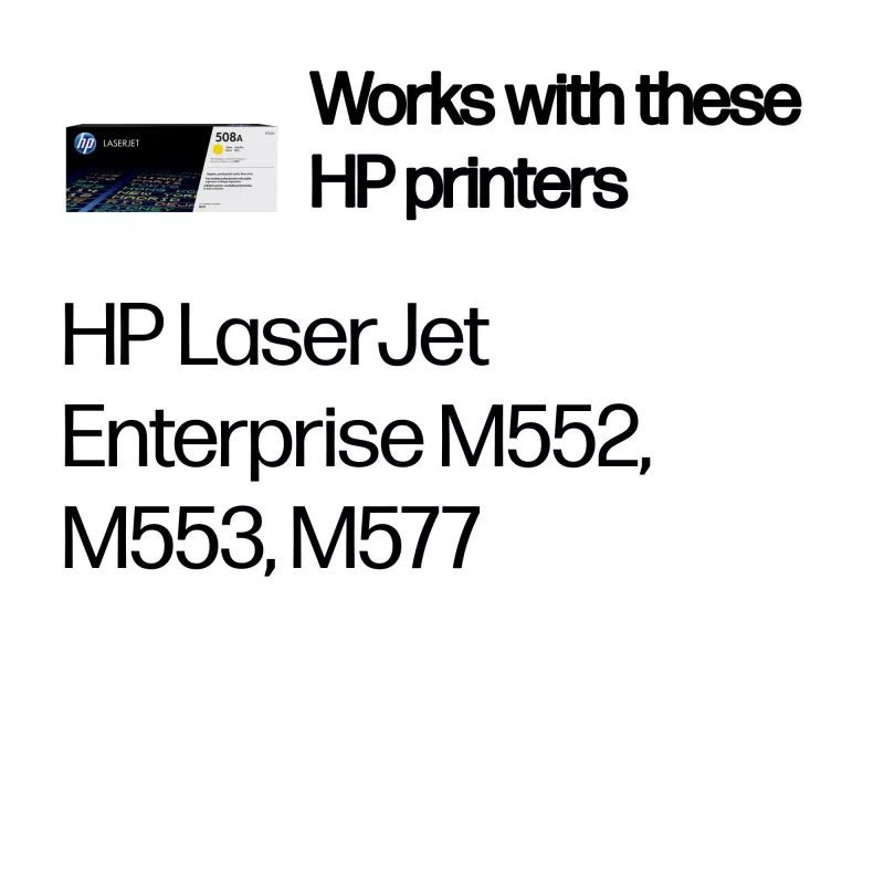 HP 508A Yellow Cartucho de tóner Original LaserJet