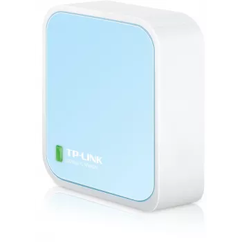 Router WLAN TP-Link TL-WR802N Fast Ethernet banda única (2,4 GHz) Azul, Blanco