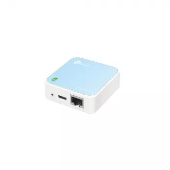 Router WLAN TP-Link TL-WR802N Fast Ethernet banda única (2,4 GHz) Azul, Blanco