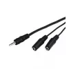 Cable de audio Goobay AVK 317-020 0,2 m 3,5 mm 2 x 3,5 mm Negro