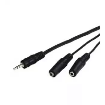 Cable de audio Goobay AVK 317-020 0,2 m 3,5 mm 2 x 3,5 mm Negro