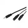 Cable de audio Goobay AVK 317-020 0,2 m 3,5 mm 2 x 3,5 mm Negro