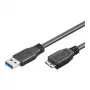 Cable USB Goobay 1 m USB 3.0 A/micro-B Negro