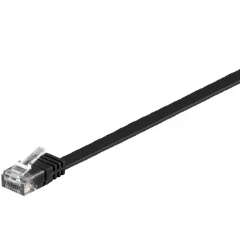 Cable de red Microconnect V-UTP6005S-FLAT Negro 0.5 m Cat6 U/UTP (UTP)