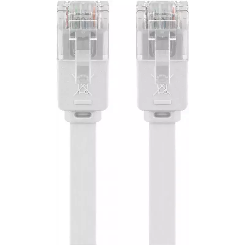 Cable de red Goobay 93357 RJ-45 Cat5e 0,5 m blanco