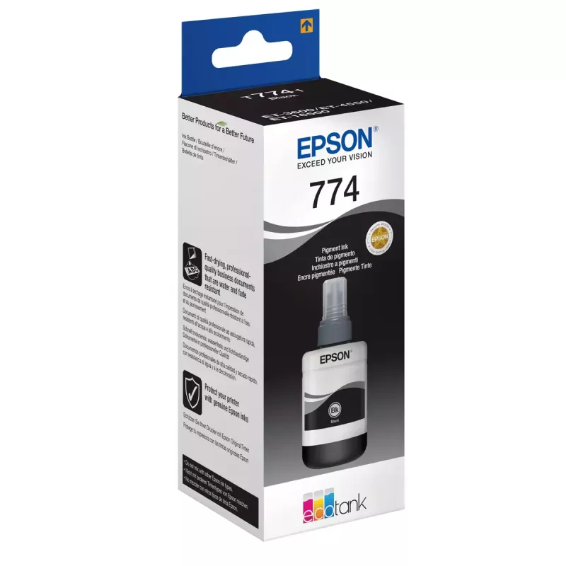 Botella de tinta negra pigmentada Epson T7741 1x 140 ml