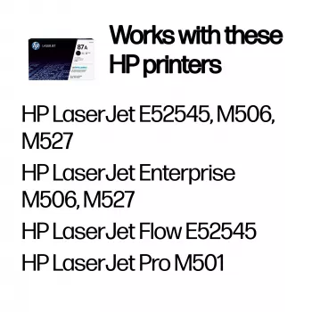 Tóner HP 87A negro original LaserJet 8550 páginas negro