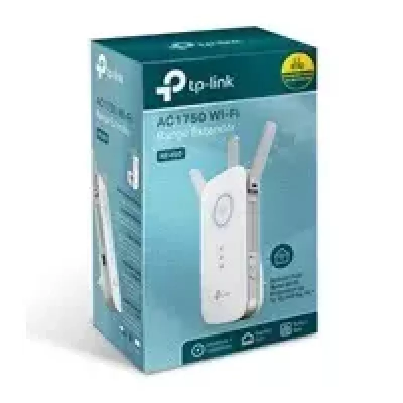 Extensor TP-LINK RE450 802.11ac, 2,4 GHz/5 GHz, 450+1300 Mbit/s, 10/100/1000 Mbit/s, puertos Ethernet LAN (RJ-45) 1, tipo de antena 3x externa