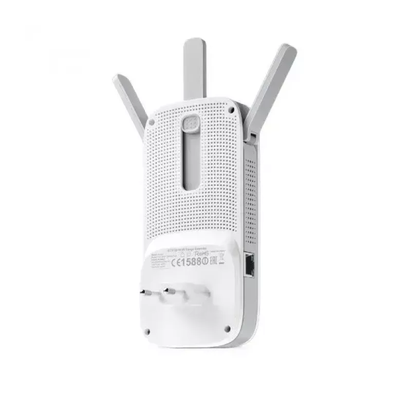 Extensor TP-LINK RE450 802.11ac, 2,4 GHz/5 GHz, 450+1300 Mbit/s, 10/100/1000 Mbit/s, puertos Ethernet LAN (RJ-45) 1, tipo de antena 3x externa