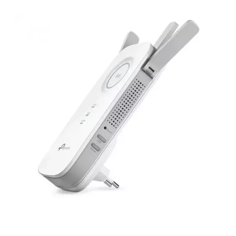Extensor TP-LINK RE450 802.11ac, 2,4 GHz/5 GHz, 450+1300 Mbit/s, 10/100/1000 Mbit/s, puertos Ethernet LAN (RJ-45) 1, tipo de antena 3x externa