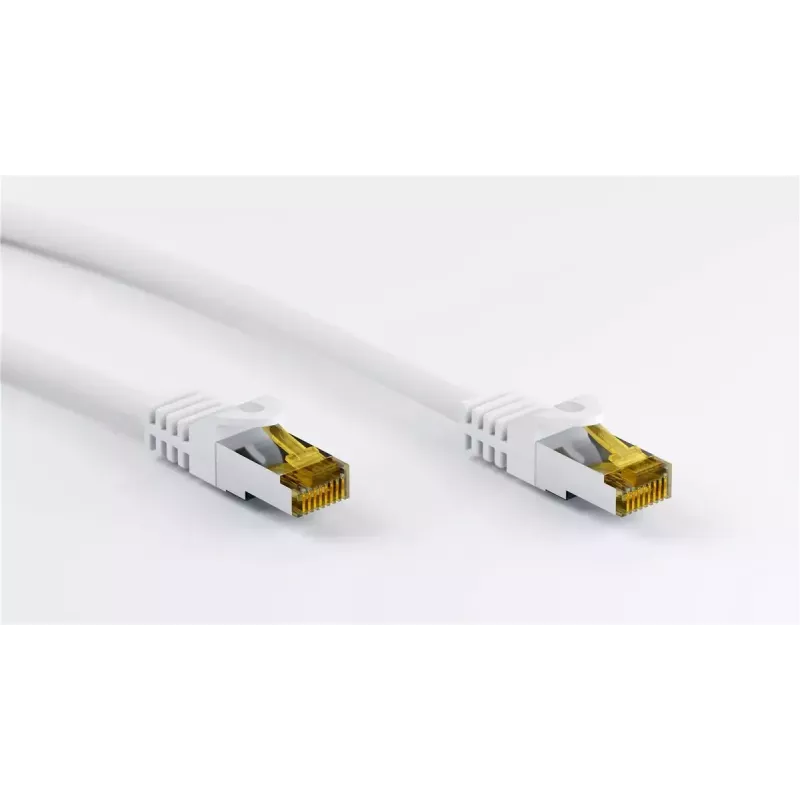 Cable de red Goobay cable de parcheo RJ45 CAT 6A S/FTP 10 m blanco