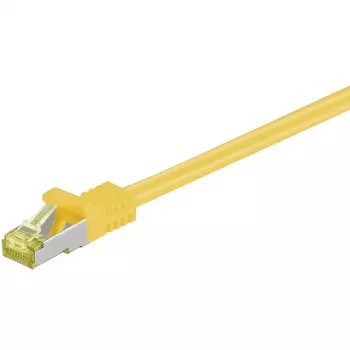 Cable de red Goobay RJ-45 CAT7 0,5 m amarillo S/FTP