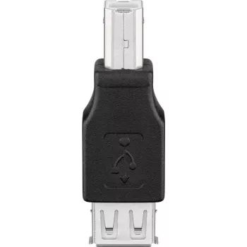 Goobay conector USB 2.0 Type-B a conector hembra USB 2.0 Type-A negro