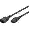 Cable alargador Goobay conector hembra C13 a conector macho C14 3 m negro