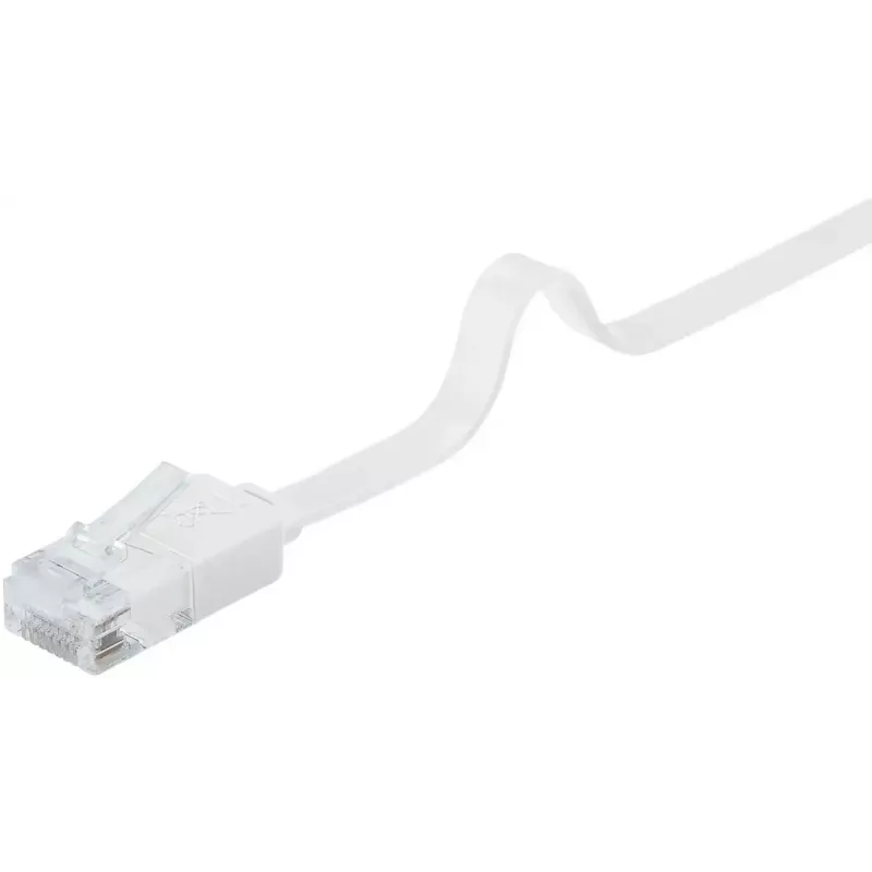 Goobay 95155 Cable de red Cat6 U/UTP (UTP) blanco, 7 m, RJ-45 dorado