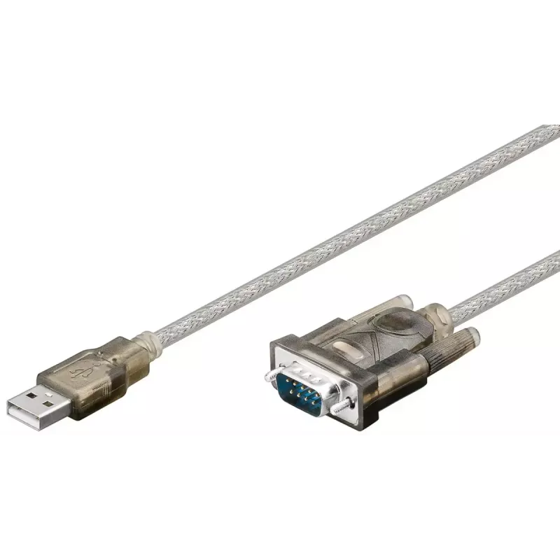 Cable serie Goobay 95435 Transparente 1,5 m USB Type-A