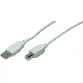 Cable USB LogiLink 5 m USB 2.0 USB A Mini-USB B gris