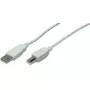 Cable USB LogiLink 5 m USB 2.0 USB A Mini-USB B gris