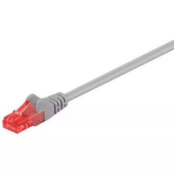 Cable de red Goobay Cable de parcheo CAT 6 RJ-45 Cat6 15 m gris