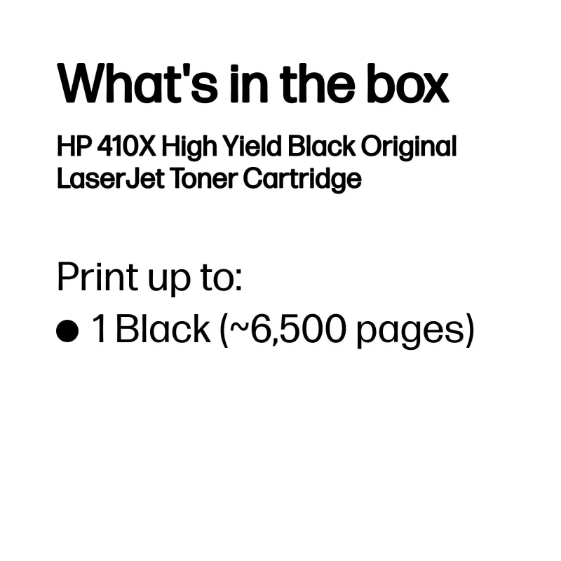 HP 410X Cartucho de tóner original LaserJet negro de alto rendimiento