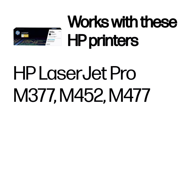 HP 410A Cartucho de tóner original LaserJet negro, 2300 páginas, negro, 1 unidad