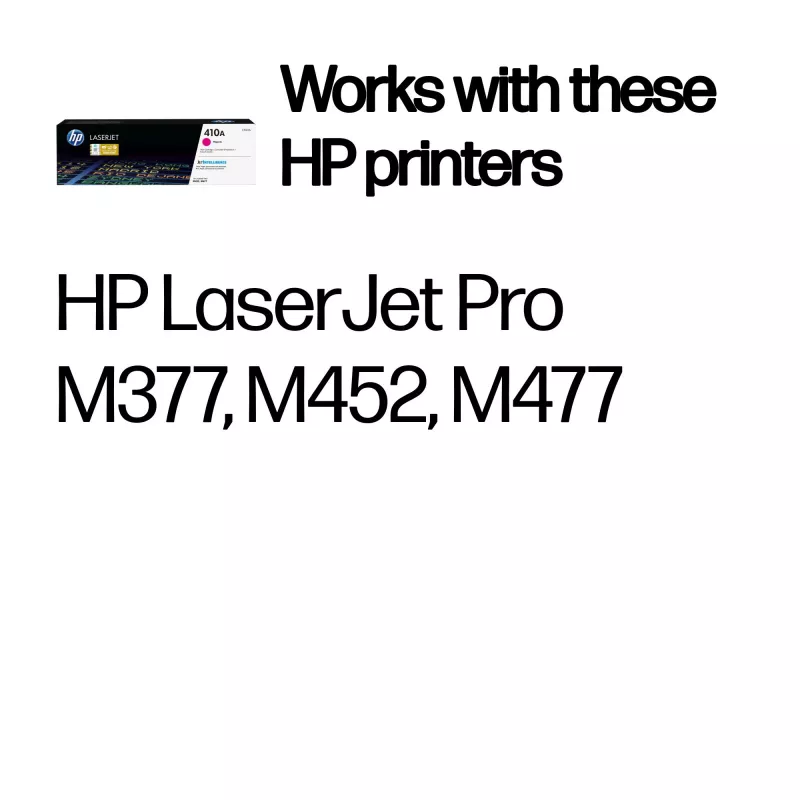 Cartucho de tóner HP magenta 410A CF413A 2300 páginas