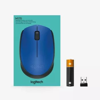 Logitech M171 Ratón RF inalámbrico óptico 1000 DPI, azul