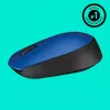 Logitech M171 Ratón RF inalámbrico óptico 1000 DPI, azul