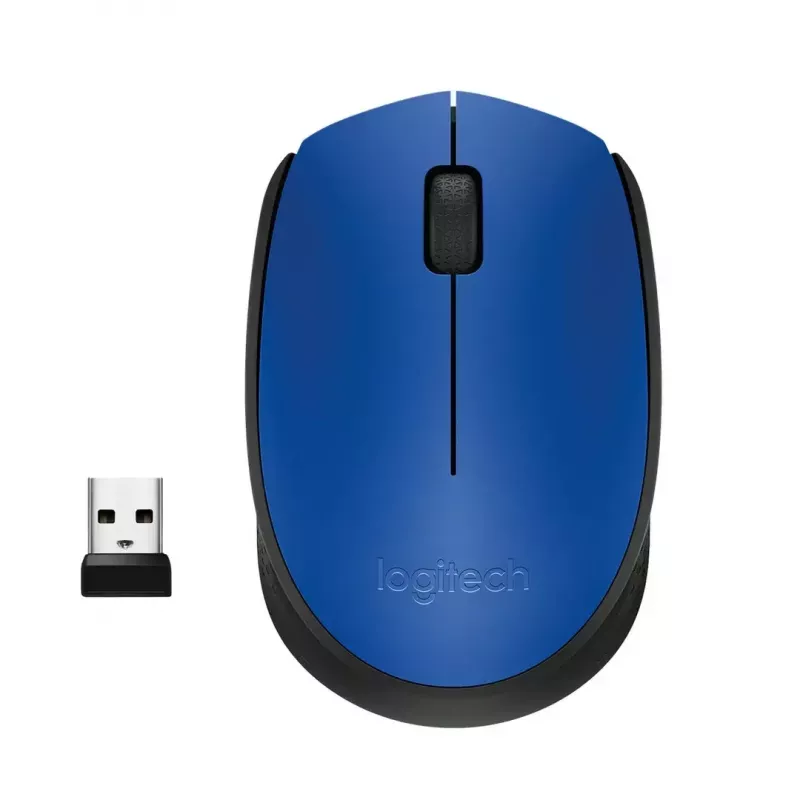 Logitech M171 Ratón RF inalámbrico óptico 1000 DPI, azul