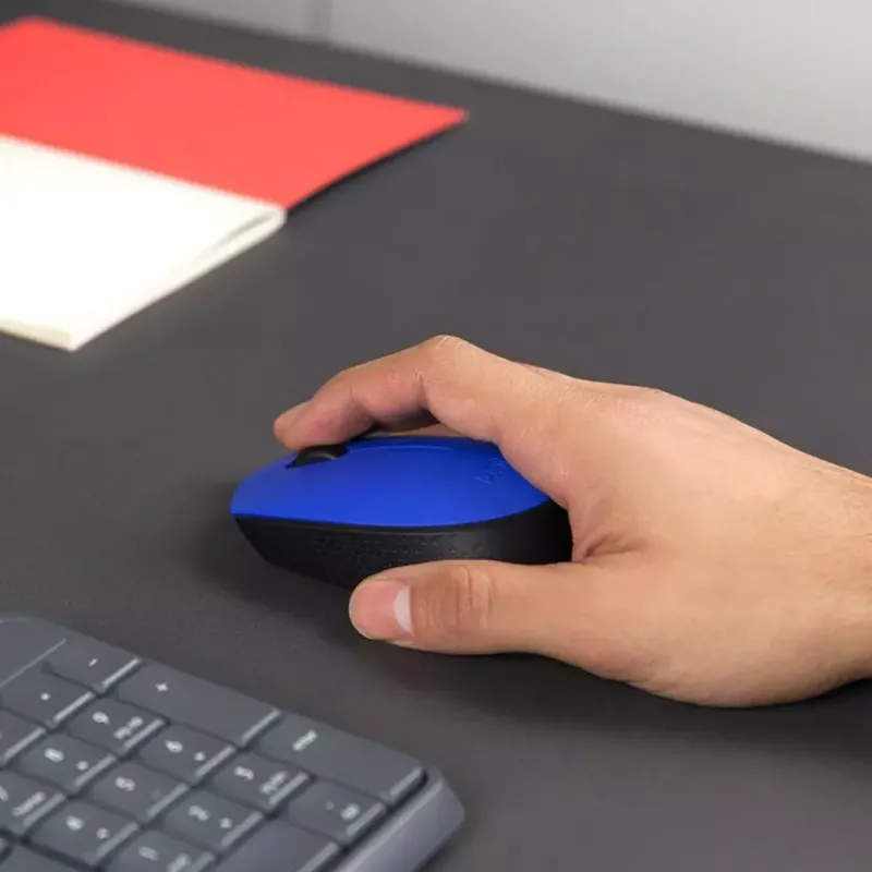 Logitech M171 Ratón RF inalámbrico óptico 1000 DPI, azul