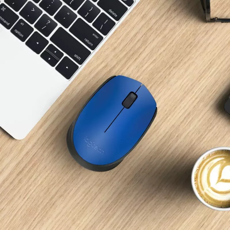 Logitech M171 Ratón RF inalámbrico óptico 1000 DPI, azul