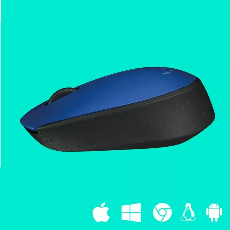 Logitech M171 Ratón RF inalámbrico óptico 1000 DPI, azul