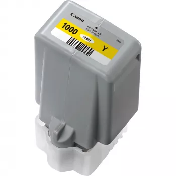 Canon PFI-1000Y Cartucho de tinta amarillo, amarillo, tinta pigmentada, 80 ml, 3365 páginas