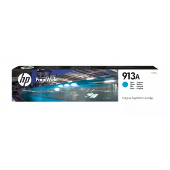 HP 913A Cartucho original PageWide cian, cian, 1 ud., 3000 páginas