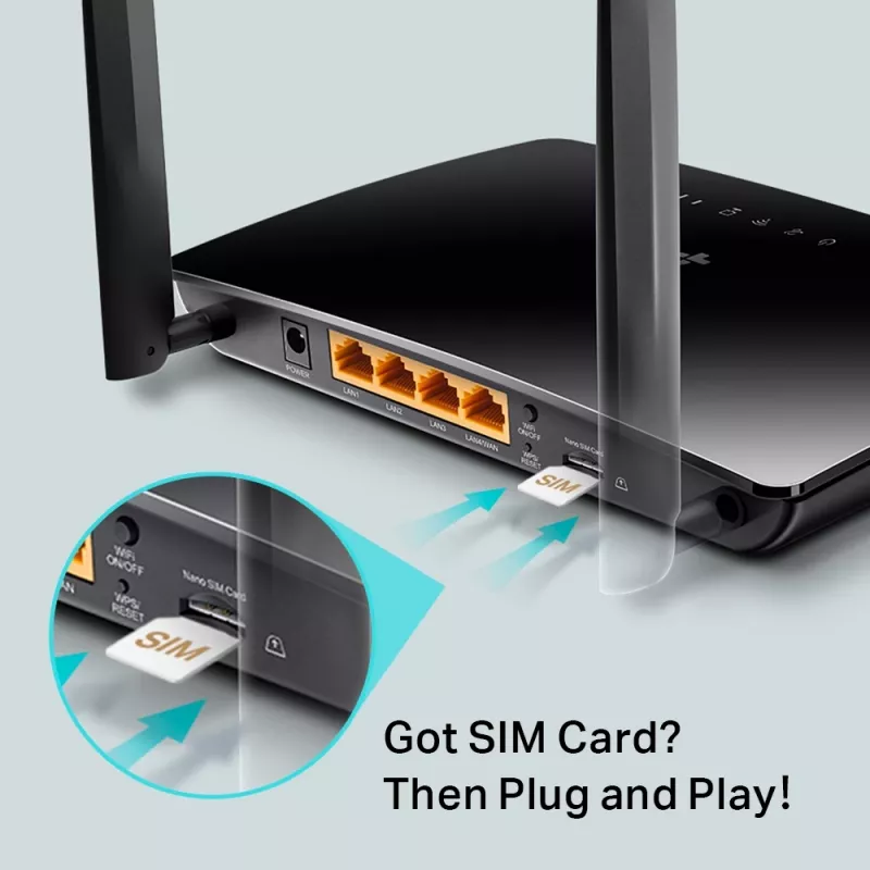 TP-Link Router 4G LTE Wireless N 300 Mbps