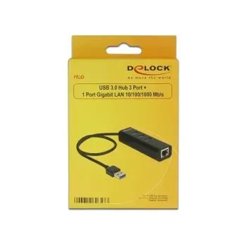 Base de acoplamiento DeLOCK 62653 negra
