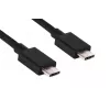 CLUB3D Cable USB Gen2 Type-C vídeo 4K60Hz, datos 10Gbit/s y carga 100W 1 metro M/H