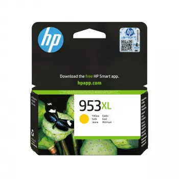 HP 953XL Cartucho de tinta original de alta capacidad, amarillo, 1 ud., 1450 páginas