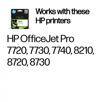 HP 953XL Cartucho de tinta original de alta capacidad, amarillo, 1 ud., 1450 páginas